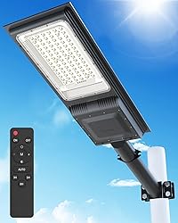 Engrepo Solar Street Lights Outdoor, 20000lm IP65