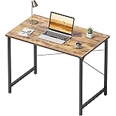 Cubiker Computer Desk, 32 inch Small Home Office Desk for Small Spaces, Modern Simple Style for Home, Office, Brown
