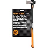 Fiskars Pro IsoCore 6 lb Splitting Maul, 36" Wood Splitter Axe | Heavy Duty for Hardwood &amp; Firewood, IsoCore Shock-Absorbing Handle w/ Rust-Resistant Forged Steel Head, Bushcraft &amp; Yard Tool