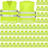 Mepase Reflective Safety Vests High Visibility Mesh Security Vest Work Vest with Silver Strip for Men Women Construction