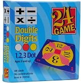 Original 24 Game Cards Double Digits | Make 24 from four numbers using add, subtract, multiply, and divide; double-digit deck, self-checking, for grades 4 and up.