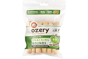 OZERY BAKERY INC. Ozery Bakery Apple Pie Muffin Snacking Rounds, Allergen Free, Vegan, Made with Real Fruit, Snack Buns, 12 Buns Per Bag, Pack of 6