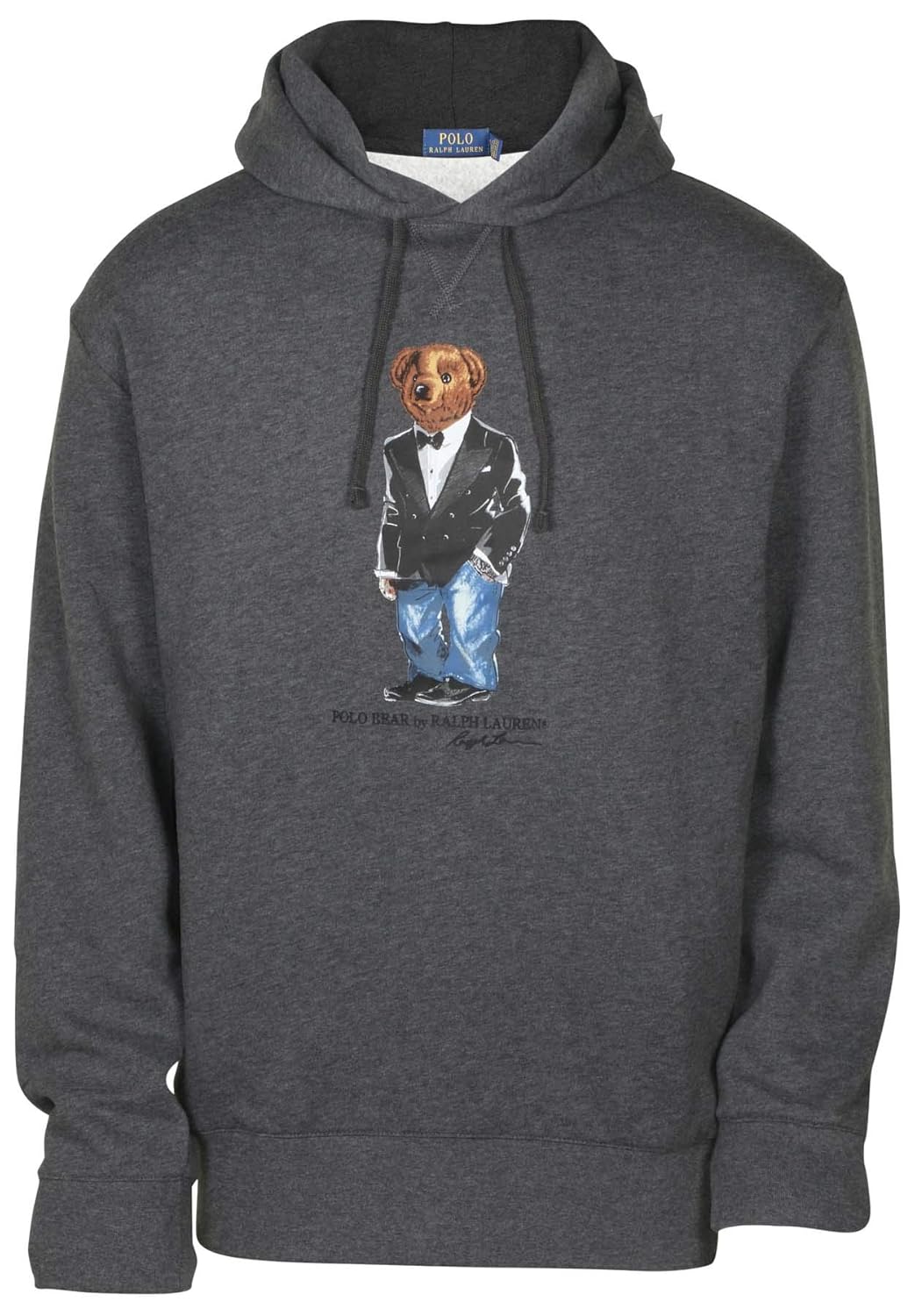 men's polo bear fleece sweatshirt
