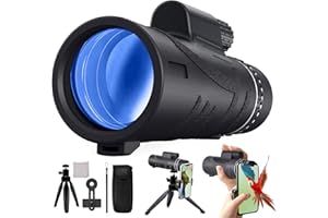 ZAYBBKEE 2024 New HD 80x90 High Powered Monocular with Smartphone Adapter and Tripod,Monocular Telescope for Adults,Monoculars for Bird Watching,Wildlife, Hiking, Camping,Concerts, Great Gift