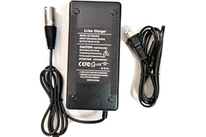 HERISKEER [Verified Fit] 52 Volt Electric Bike Charger 3-Pin XLR, for Juiced CrossCurrent RipCurrent HyperScorpion eBikes 52V Battery Pack and Other 52V E-Bike (58.8V 3A max)