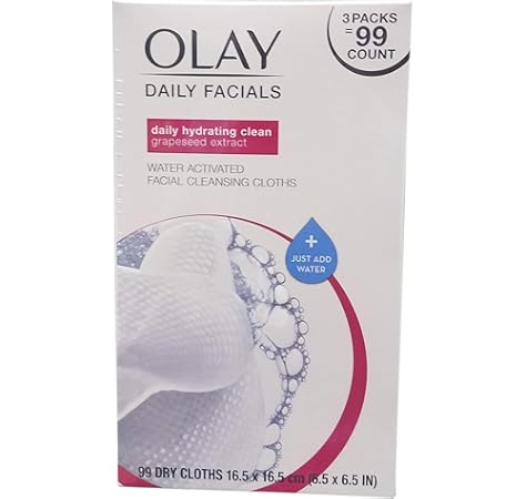 water activated facial cleansing cloths