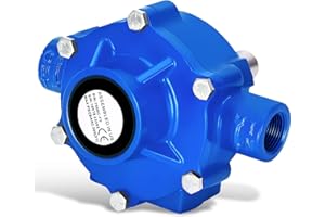 VIKUA 7560C Cast Iron 8 Roller Pump Compatible with Hypro 7560C 8 Roller Pump with 3/4" NPT Port Size for Hypro and Agricultural