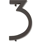 Atlas Homewares AVN3-O Modern Avalon House Number, Three, Aged Bronze