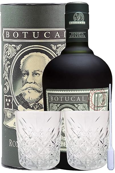 Diplomatico Botucal Reserva Exclusiva 12 Jahre mit Tube Venezuela 0,7 Liter + 2 Rum Gläser und Einwegpipette