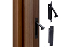 Dontay Pocket Door Handles Edge Pull,Professional Stainless Steel 304, Flush Mount Door Pull for Pocket Sliding Door (Matte B