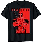 Marvel Deadpool Two-Toned Portrait Graphic T-Shirt T-Shirt