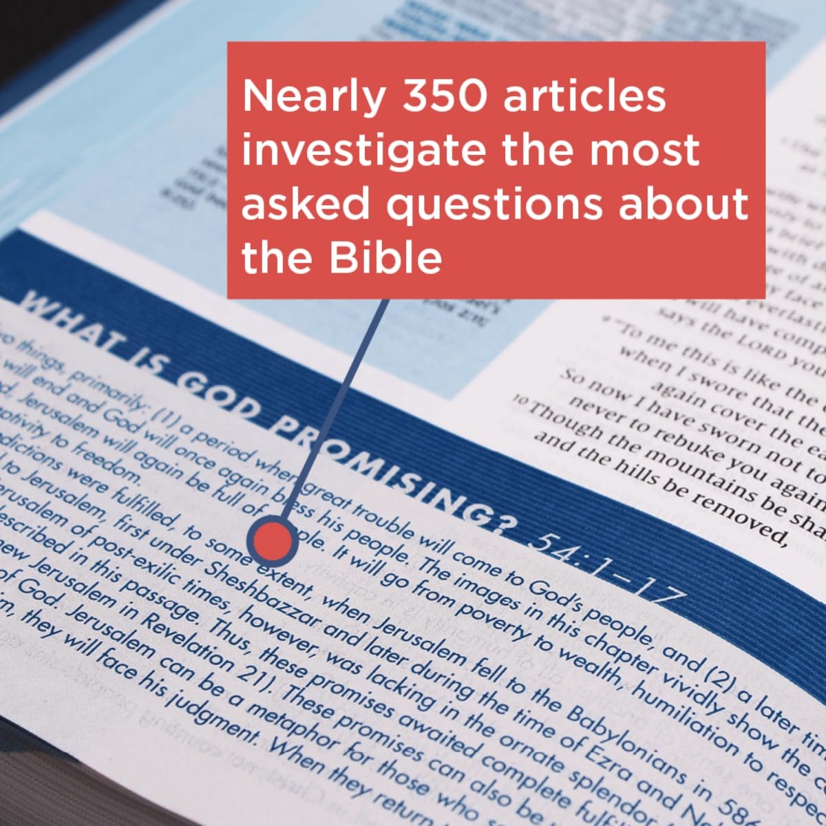 NIV, Quest Study Bible, Personal Size, Leathersoft, Blue, Comfort Print: The Only Q and A Study Bible