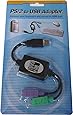 Adesso PS/2 to USB Adapter, connects 2 PS/2 connectors to 1 USB port/hub  (ADP-PU21 )