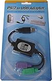 Adesso PS/2 to USB Adapter, connects 2 PS/2 connectors to 1 USB port/hub  (ADP-PU21 )