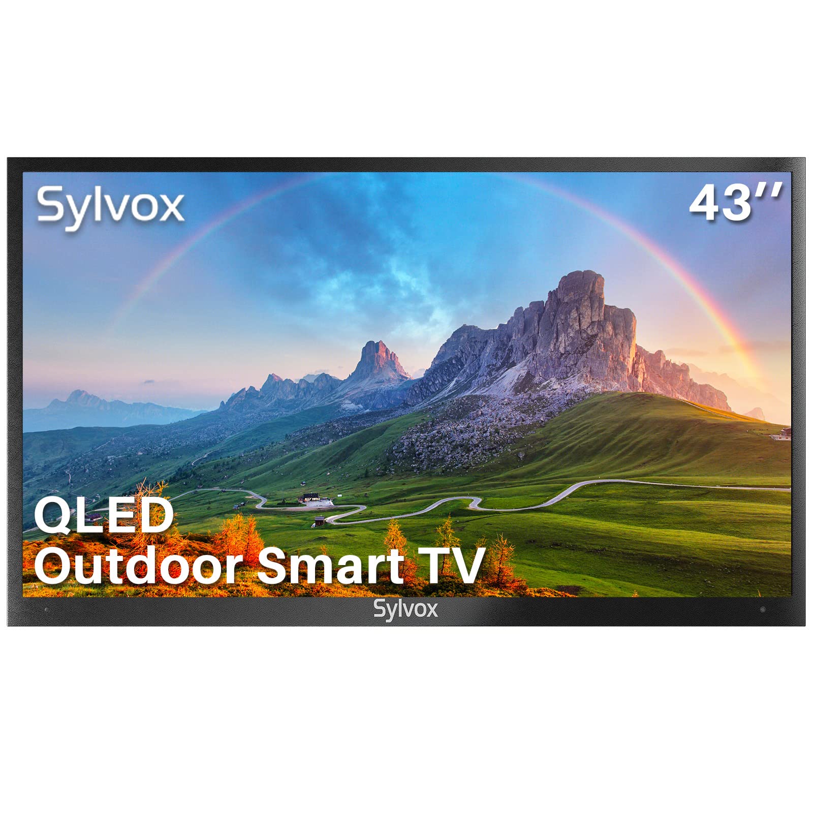Photo 1 of SYLVOX 43 Inch Outdoor TV, Smart TV with Alexa Built-in 4K UHD High Brightness QLED TV, Bluetooth and WiFi Support, Waterproof Suitable for Outdoor Use (DeckProQLED Series)