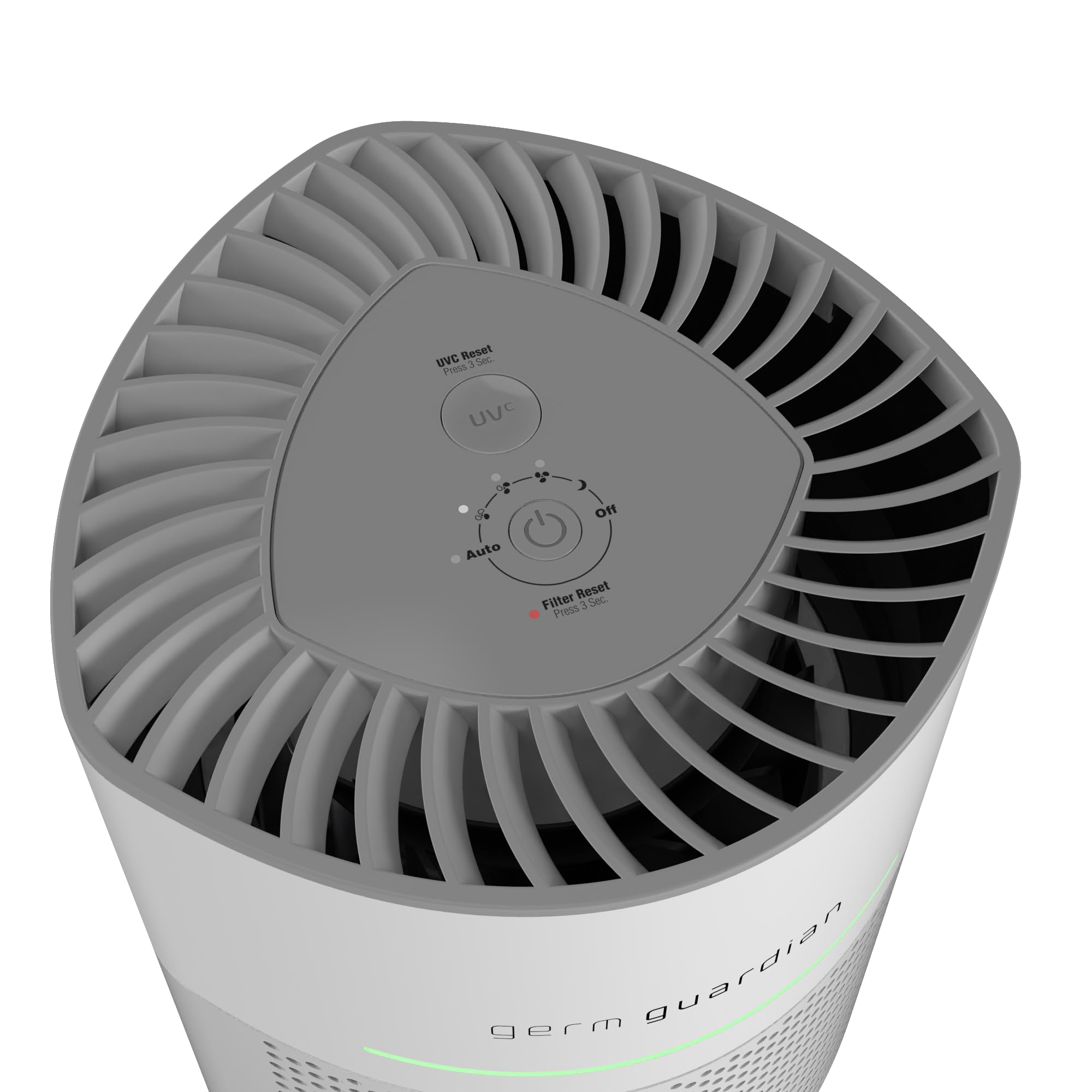GermGuardian Airsafe+ HEPA Air Purifier for Home, Large Rooms Up To 1043 Sq. Ft. with HEPA Air Filter, UV-C Light & Air Quality Sensor, AC3000W, White