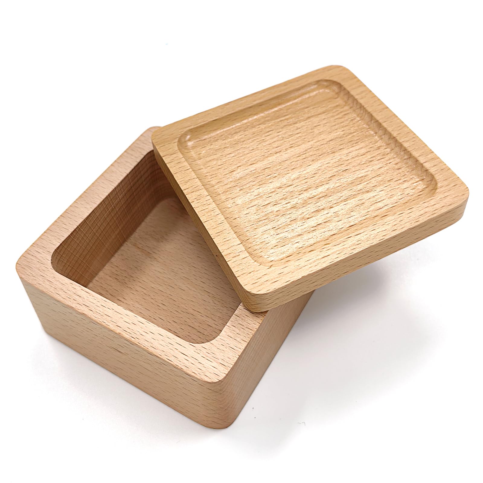 Musiin Wooden Pick Holder - Sturdy Guitar Pick Storage Box - Jewelry Box for Men, Women, Teens and Adults - Guitar Pick Accessories (Shape