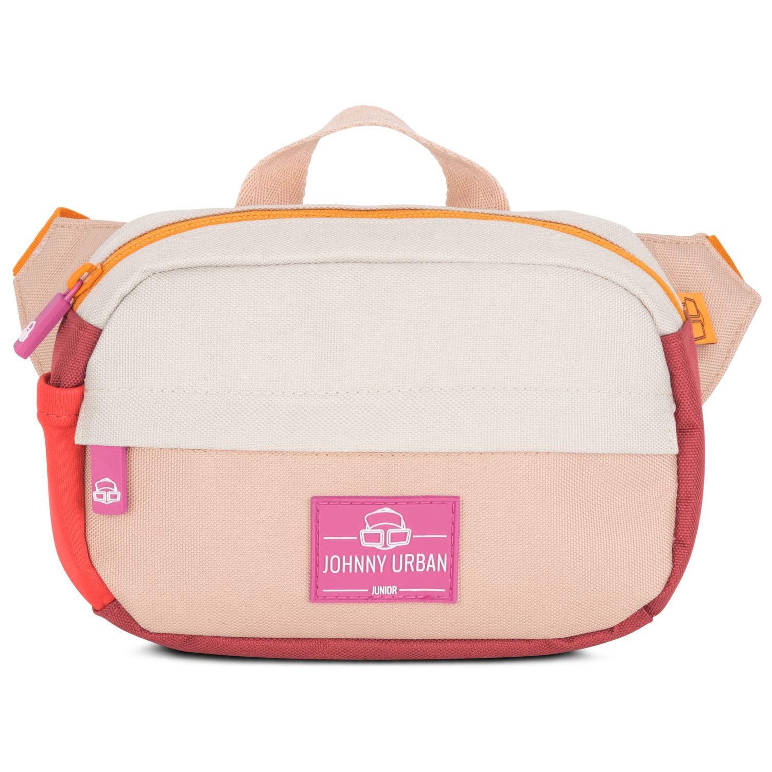 JOHNNY URBAN Junior Bum Bag Kids Red Pink for Girls & Boys - Fanny Pack Felix - Recycled & Water-Repellent