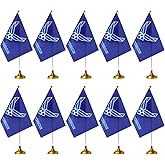 WXTWK 12 Pack American USA Air Force Wings Desk Flag Small Mini US Military Table Flags With Stand Base,United States Army Festival Events Celebration Decorations