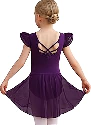 MdnMd Girls Dance Ballet Leotards Dresses for