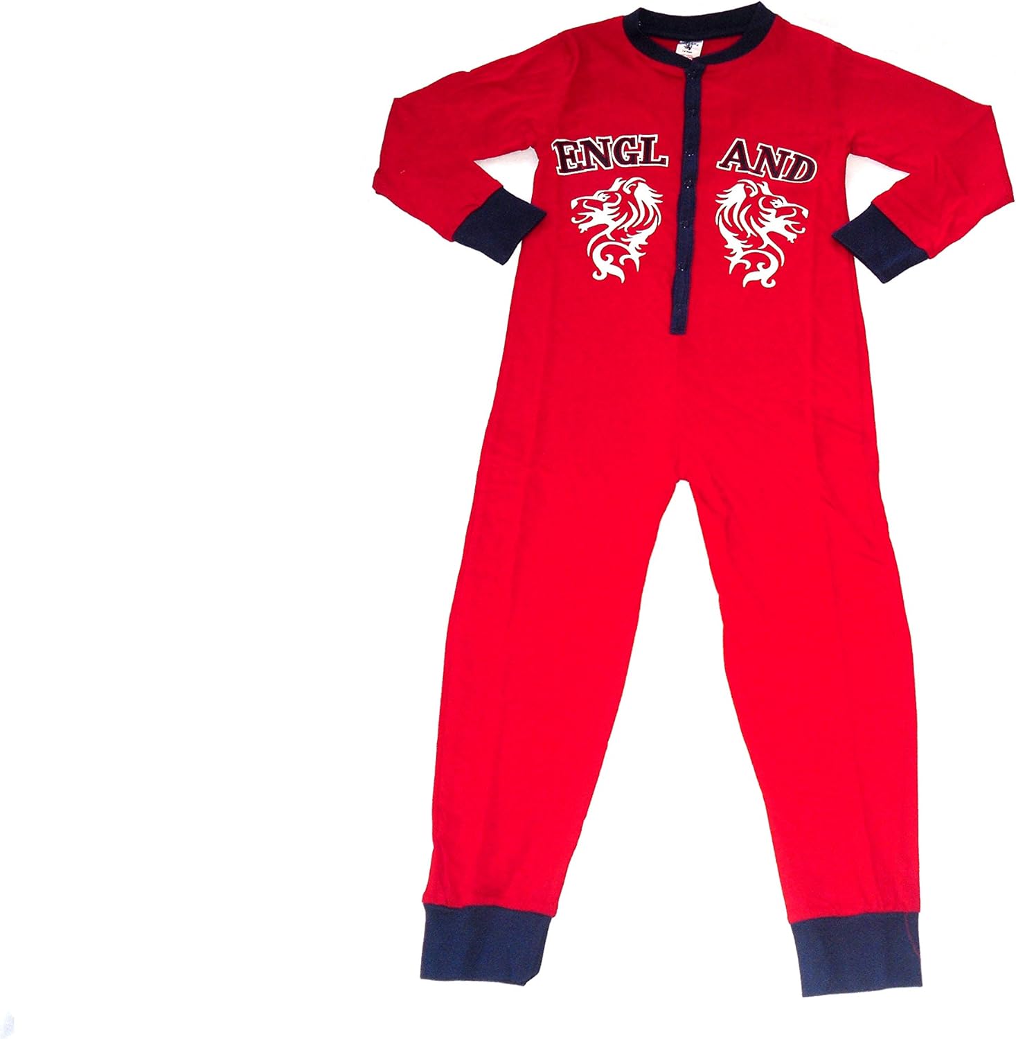 Boys Pyjamas Onesie All in ONE England 212 Years RED (1112 Years