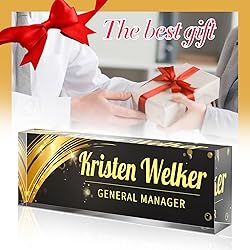 Custom Office Name Plate for Desk - Desk Name Plate