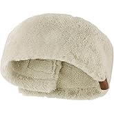 C.C Women's Soft Faux Fur Feel Sherpa Lined Ear Warmer Headband Headwrap