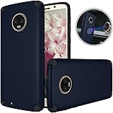 Moto G6 Case, Dretal Shock-Absorption Armor Magnetic Anti-Slip Texture Protective Case Cover For Motorola Moto G6/Moto G (6th Generation) (Navy Blue)