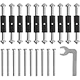 86 Type Switch Socket Cassette Repair, Adjustable Repair Device Electrical Box Repair Kit 10 Screws Tools Sturdy Switch and Socket+1 Wrench-Upgraded Nylon Insulation