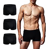 AIRCUTE Men Urinary Incontinence Underwear Washable Absorbency Soft Bladder Leak Proof Boxer Briefs 60 ML 3 Pack