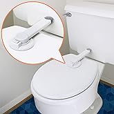 Baby Toilet Lock by Wappa Baby - 9" L x 4" W - Ideal Baby Proof Toilet LidLock - No Tools Needed Easy Installation with 3M Ad
