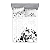 Ambesonne Sports Fitted Sheet & Pillow