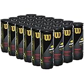 WILSON US Open Tennis Balls - Regular Duty, 24 Can Case (72 Balls)