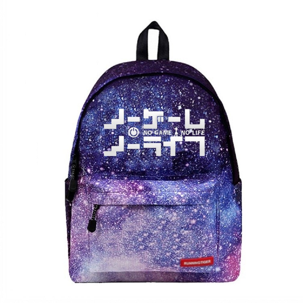 Luminous Japanese Anime Cosplay Daypack Bookbag Shoulder Bag Backpack School Bag (No Game No Life)