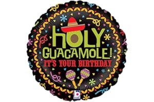 Betallic Burton & Burton 18" Package Happy Birthday Holy Guacamole