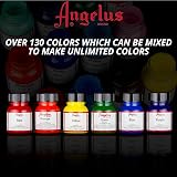 Angelus Leather Paint 1 oz Gold - Flexible, Non-Toxic, Customizable view 4