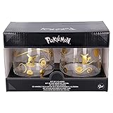 Stor Set of 2 510ml Pokemon Glass Water Glasses
