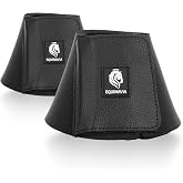 Equinavia Toki Pull On Bell Boots for Horses, Durable Neoprene Equine Boots | Comfortable Horse Hoof Boots for Daily Turnout, Overreach Protection Hoof Boots, Equestrian Training Competition Show, Riding