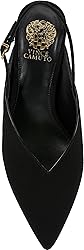 Vince Camuto Women's Kylien Pump, Black Suede, 8