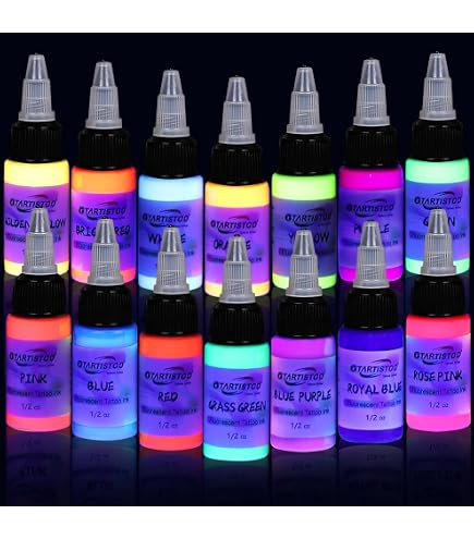 Amazon.com: Bloodline Tattoo Ink Blacklight UV Orange - 1/2 oz (15
