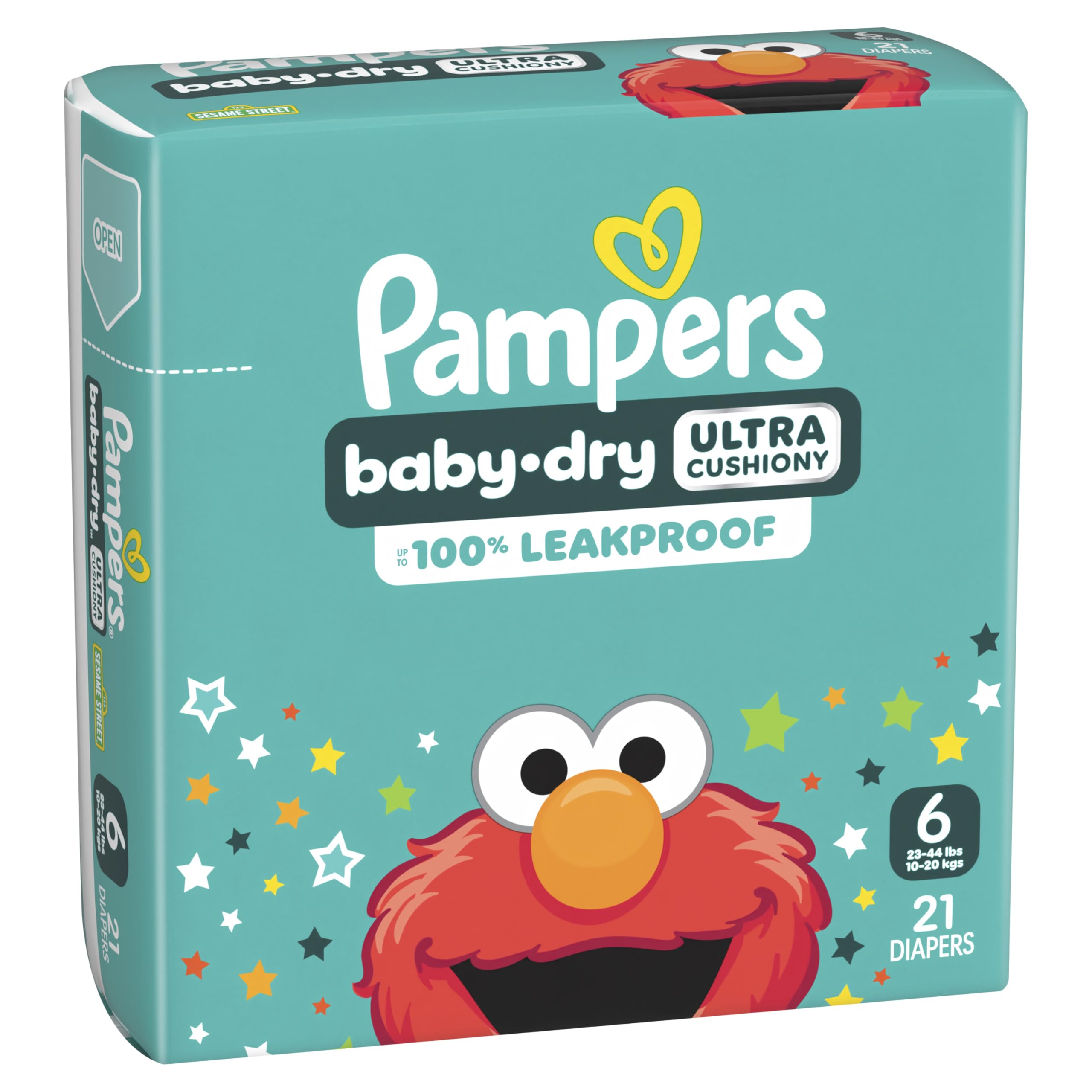 Pampers Diapers - Baby Dry - Size 6, 21 Count, Absorbent Disposable Infant Diaper (Packaging May Vary)