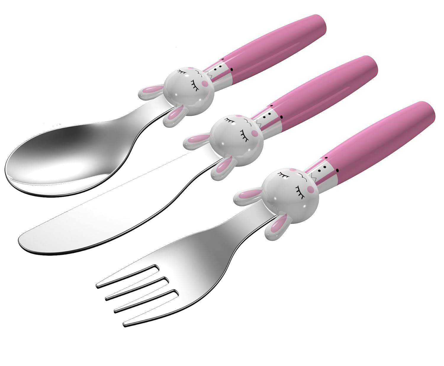 Posate Bambini 18 Pezzi EXZACT - Acciaio Inox Con Manici Animali, Lavabili - Foto 12