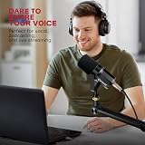 FDUCE SL40X XLR Dynamic Microphone for Vocals Voice Isolation Black view 5