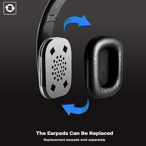 August EP650 Bluetooth Wireless Over Ear Headphones with aptX LL