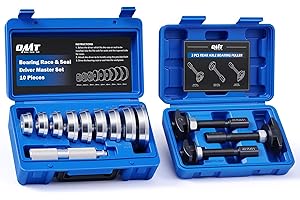 Orion Motor Tech Bearing Service Kit, 13pc Rear Axle Bearing Puller & Bearing Seal Driver Kit with 3 Pullers 9 Driver Discs, Rear Wheel Bearing Removal Tool Bearing Race Remover & Installer Tool Kit