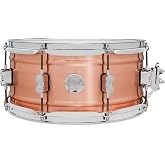 Concept Series 1.2mm Natural Satin Brushed Copper 6.5x14 in. Snare Drum