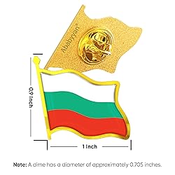 Bulgaria Flag Lapel Pin - Enamel Metal National