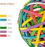 Eagle Rubber Band Ball 170 Bands Per Ball Assorted Colour view 2