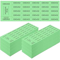 Kosiz 1000 Sheets 25 Bid Raffle Ticket Sheets