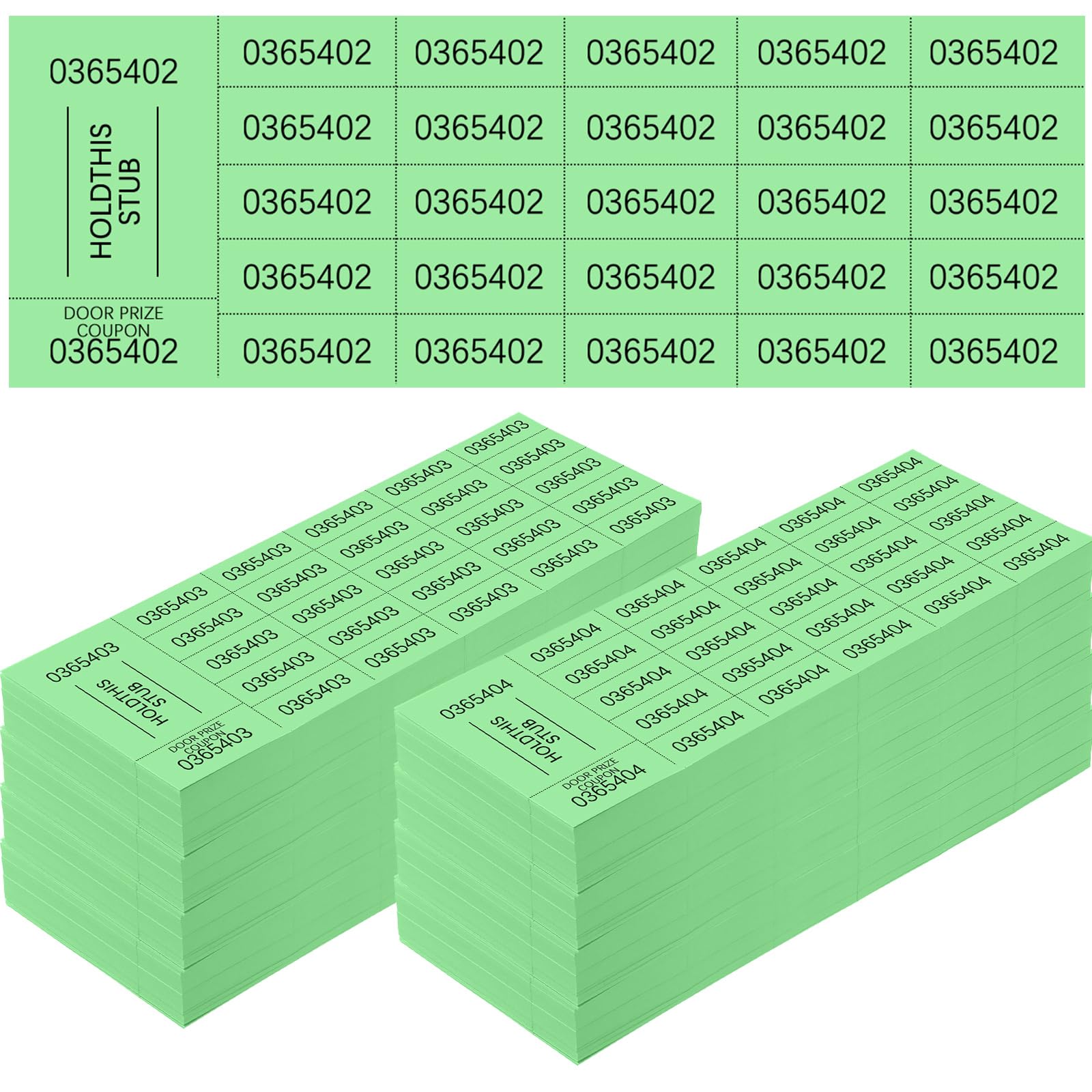 Kosiz 1000 Sheets 25 Bid Raffle Ticket Sheets